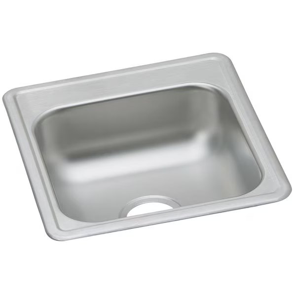 21.25 in W x 17 in L x 6.5 in H, Stainless Steel, Elkay, Mfr#: D117210